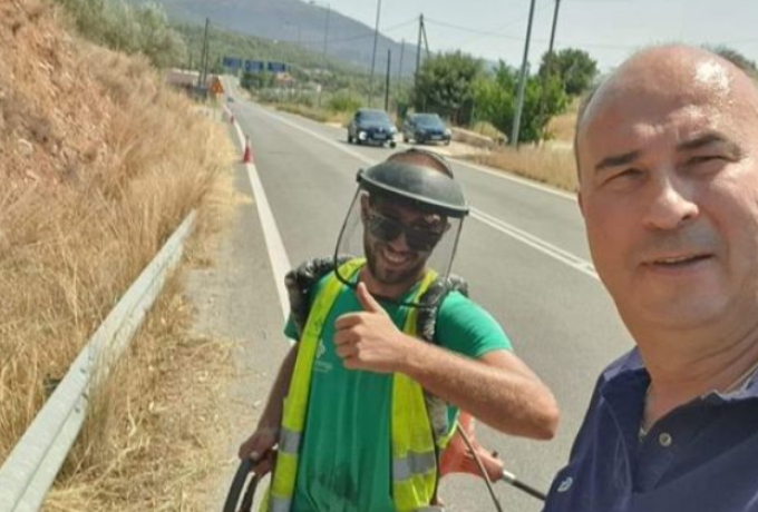 Περιφέρεια - Εκτέλεση έργου καθαρισμού πρανών,τάφρων και νησίδων Οδικού Δικτύου Ανατολικής Κορινθίας